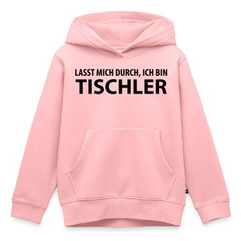 tischler - Kinder Premium Organic Hoodie - Rosa - Vorne - AI Model Kid Female (0cm)