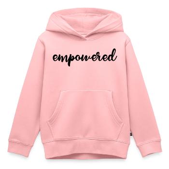 Empowered - Kinder Premium Organic Hoodie - Rosa - Vorne - AI Model Kid Female (0cm)