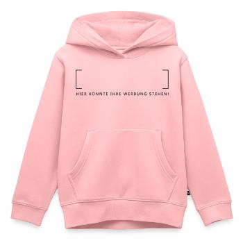 Werbung - Kinder Premium Organic Hoodie - Rosa - Vorne - AI Model Kid Female (0cm)