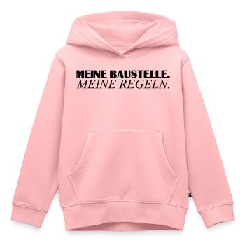 Meine Baustelle meine Regeln - Kinder Premium Organic Hoodie - Rosa - Vorne - AI Model Kid Female (0cm)