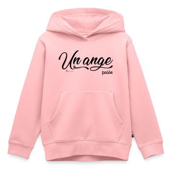 un Ange passe - Kinder Premium Organic Hoodie - Rosa - Vorne - AI Model Kid Female (0cm)