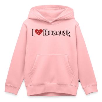 I love Blasmusik Bloosmusik Musikverein Pfalz Palz - Kinder Premium Organic Hoodie - Rosa - Vorne - AI Model Kid Female (0cm)