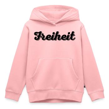 Freiheit - Kinder Premium Organic Hoodie - Rosa - Vorne - AI Model Kid Female (0cm)