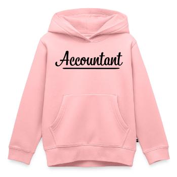 Buchhalter - Kinder Premium Organic Hoodie - Rosa - Vorne - AI Model Kid Female (0cm)