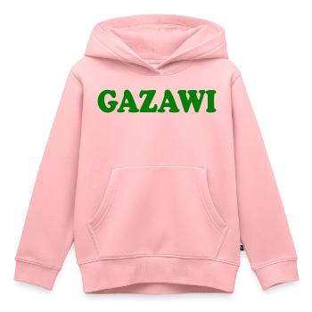 Gazawi gaza - Sweat Premium à capuche enfant bio - rose - Devant - AI Model Kid Female (0cm)