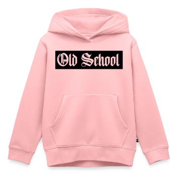 old school - Kinder Premium Organic Hoodie - Rosa - Vorne - AI Model Kid Female (0cm)