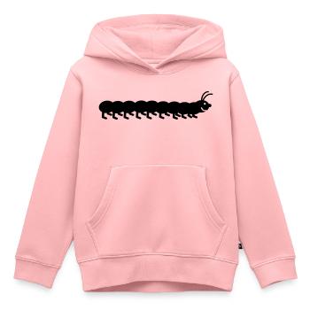 caterpillar - Kids Premium Organic Hoodie - rose - Front - AI Model Kid Female (0cm)