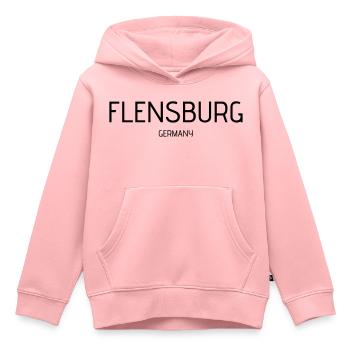 Flensburg - Kinder Premium Organic Hoodie - Rosa - Vorne - AI Model Kid Female (0cm)