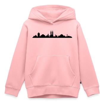 Skyline Kassel - Kinder Premium Organic Hoodie - Rosa - Vorne - AI Model Kid Female (0cm)