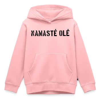 Yoga Stuff / Namaste Ole Logo - Kinder Premium Organic Hoodie - Rosa - Vorne - AI Model Kid Female (0cm)