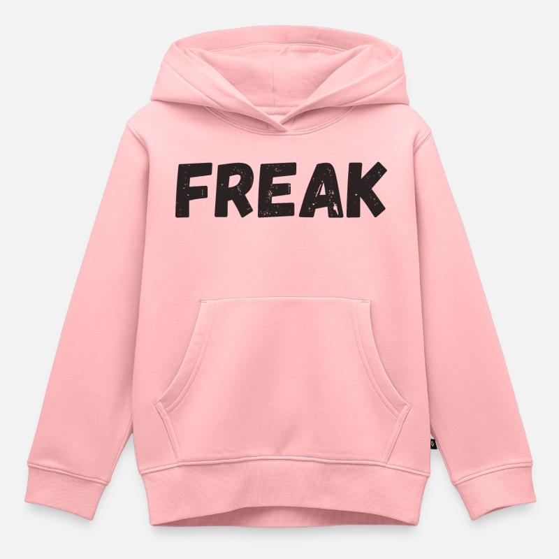 Anormal - Sweat Premium à capuche enfant bio - rose