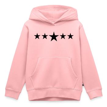 sterne - Kinder Premium Organic Hoodie - Rosa - Vorne - AI Model Kid Female (0cm)