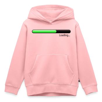 Ladebalken grün - Kinder Premium Organic Hoodie - Rosa - Vorne - AI Model Kid Female (0cm)