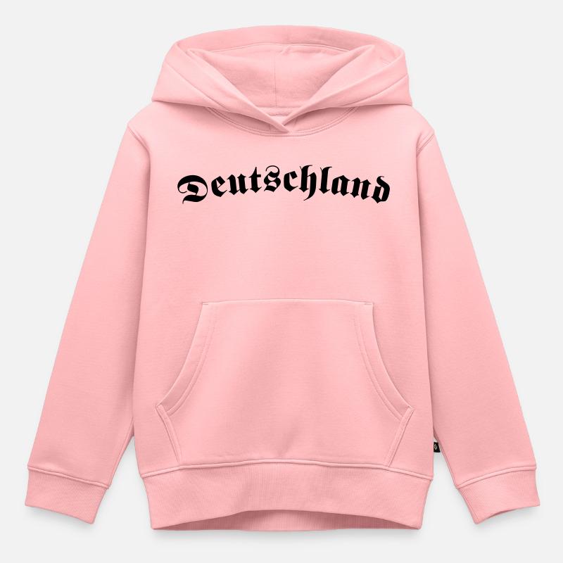 Deutschland1 - Sweat Premium à capuche enfant bio - rose