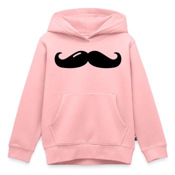 mustache - mustache - beard - beard - Kids Premium Organic Hoodie - rose - Front - AI Model Kid Female (0cm)