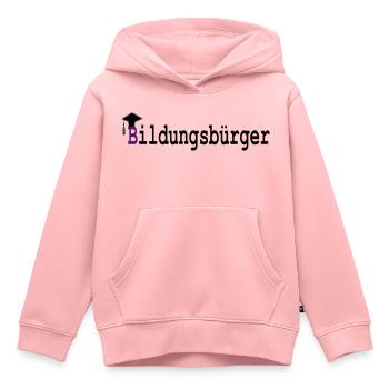 Education Buerger - Sweat Premium à capuche enfant bio - rose - Devant - AI Model Kid Female (0cm)