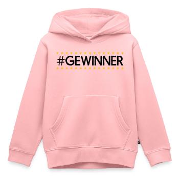 #Gewinner - Kinder Premium Organic Hoodie - Rosa - Vorne - AI Model Kid Female (0cm)