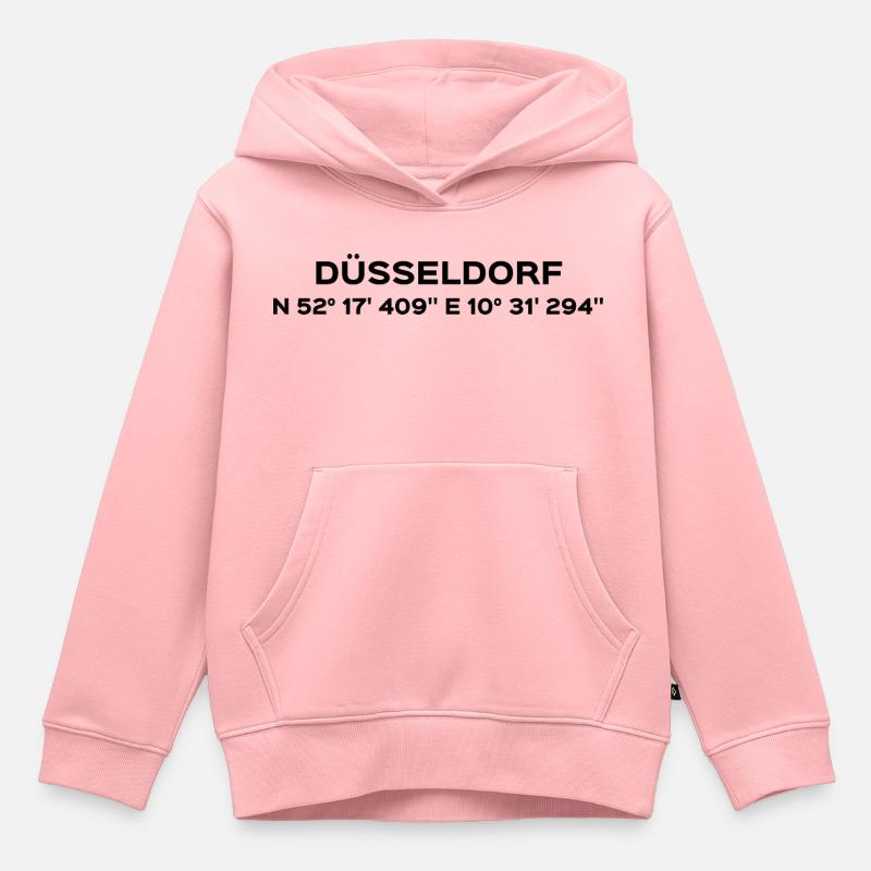 Dusseldorf - Sweat Premium à capuche enfant bio - rose