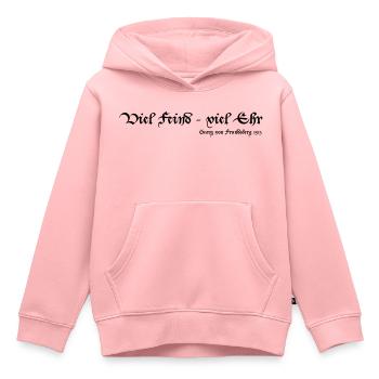 Viel Feind viel Ehr - Kinder Premium Organic Hoodie - Rosa - Vorne - AI Model Kid Female (0cm)