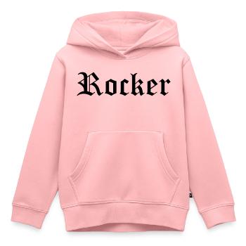 bascule - Sweat Premium à capuche enfant bio - rose - Devant - AI Model Kid Female (0cm)