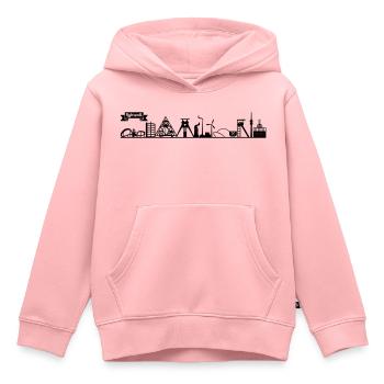 Skyline Ruhrpott - Kinder Premium Organic Hoodie - Rosa - Vorne - AI Model Kid Female (0cm)