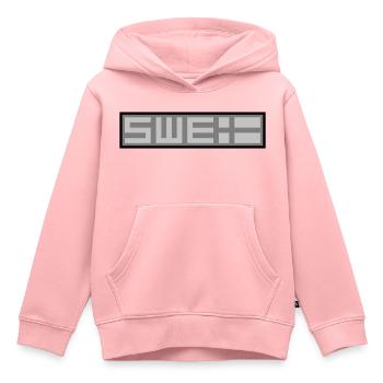 Tactique suédoise - Sweat Premium à capuche enfant bio - rose - Devant - AI Model Kid Female (0cm)