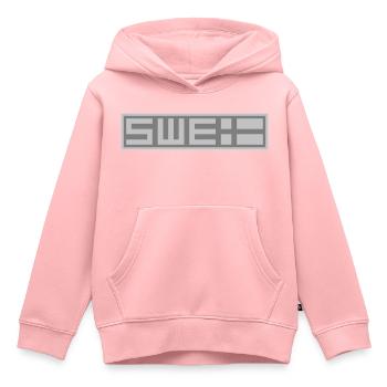 Tactique suédoise - Sweat Premium à capuche enfant bio - rose - Devant - AI Model Kid Female (0cm)