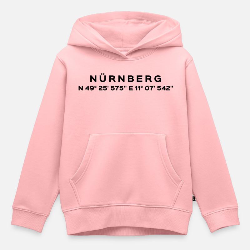 Nuremberg - Sweat Premium à capuche enfant bio - rose
