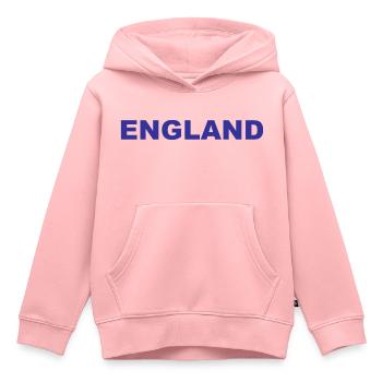 England Soccer - Football - Great Britain - Kinder Premium Organic Hoodie - Rosa - Vorne - AI Model Kid Female (0cm)