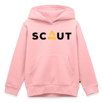 Scout - Kinder Premium Organic Hoodie - Rosa - Vorne - AI Model Kid Female (0cm)