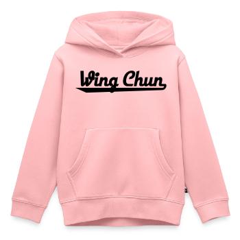 Wing Chun - Kinder Premium Organic Hoodie - Rosa - Vorne - AI Model Kid Female (0cm)