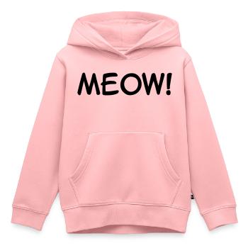 Miau - Kinder Premium Organic Hoodie - Rosa - Vorne - AI Model Kid Female (0cm)