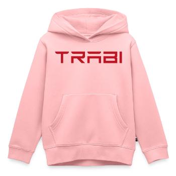 TRABI - lustig - Nostalgie - Kinder Premium Organic Hoodie - Rosa - Vorne - AI Model Kid Female (0cm)