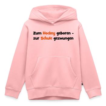 Hockey - Kinder Premium Organic Hoodie - Rosa - Vorne - AI Model Kid Female (0cm)