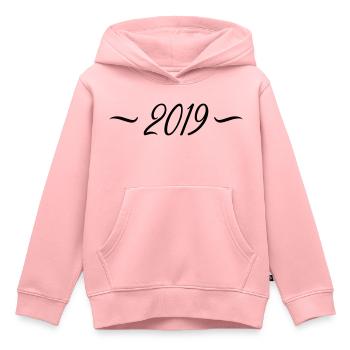 2019 - Kinder Premium Organic Hoodie - Rosa - Vorne - AI Model Kid Female (0cm)