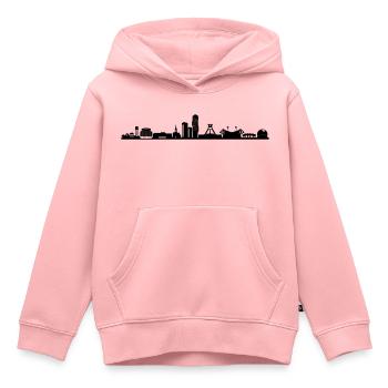 Skyline - Bochum - Kinder Premium Organic Hoodie - Rosa - Vorne - AI Model Kid Female (0cm)