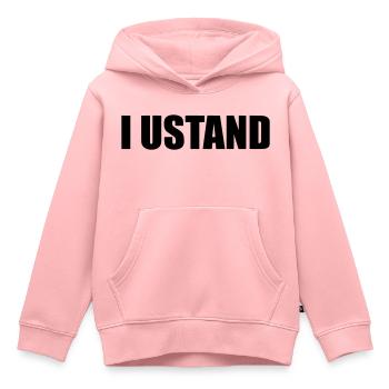 Außer Betrieb - Kinder Premium Organic Hoodie - Rosa - Vorne - AI Model Kid Female (0cm)