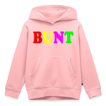 Bunt - Kinder Premium Organic Hoodie - Rosa - Vorne - AI Model Kid Female (0cm)