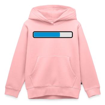 barre de chargement (3c) - Sweat Premium à capuche enfant bio - rose - Devant - AI Model Kid Female (0cm)