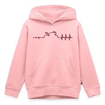 Puls street triple R schattiert - Kinder Premium Organic Hoodie - Rosa - Vorne - AI Model Kid Female (0cm)