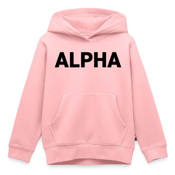 Alpha Dark Pack Rank - Kids Premium Organic Hoodie - rose - Front - AI Model Kid Female (0cm)
