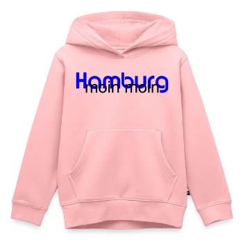Hamburg - MoinMoin - Blue - Kinder Premium Organic Hoodie - Rosa - Vorne - AI Model Kid Female (0cm)