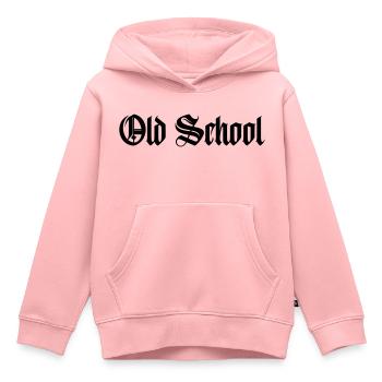 old school - Kinder Premium Organic Hoodie - Rosa - Vorne - AI Model Kid Female (0cm)