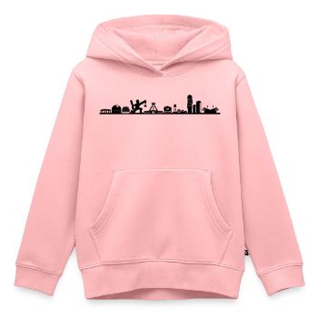 Skyline - Bochum Zeche - Kinder Premium Organic Hoodie - Rosa - Vorne - AI Model Kid Female (0cm)