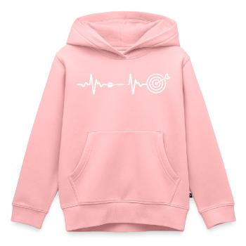 Darts Dart - Kinder Premium Organic Hoodie - Rosa - Vorne - AI Model Kid Female (0cm)