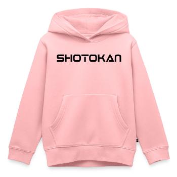 shotokantext vektor - Kinder Premium Organic Hoodie - Rosa - Vorne - AI Model Kid Female (0cm)