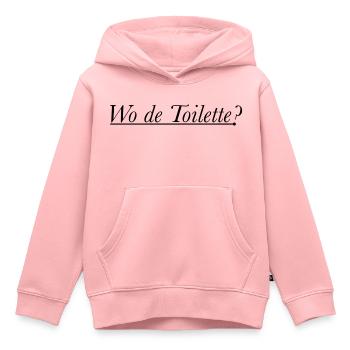 Eau de Toilette - Wo de Toilette? - Kinder Premium Organic Hoodie - Rosa - Vorne - AI Model Kid Female (0cm)
