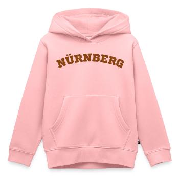 Nürnberg - Kinder Premium Organic Hoodie - Rosa - Vorne - AI Model Kid Female (0cm)