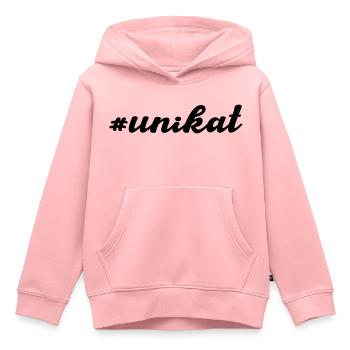 Unique - Sweat Premium à capuche enfant bio - rose - Devant - AI Model Kid Female (0cm)
