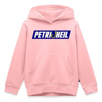 Hameçon Petri Heil - Sweat Premium à capuche enfant bio - rose - Devant - AI Model Kid Female (0cm)